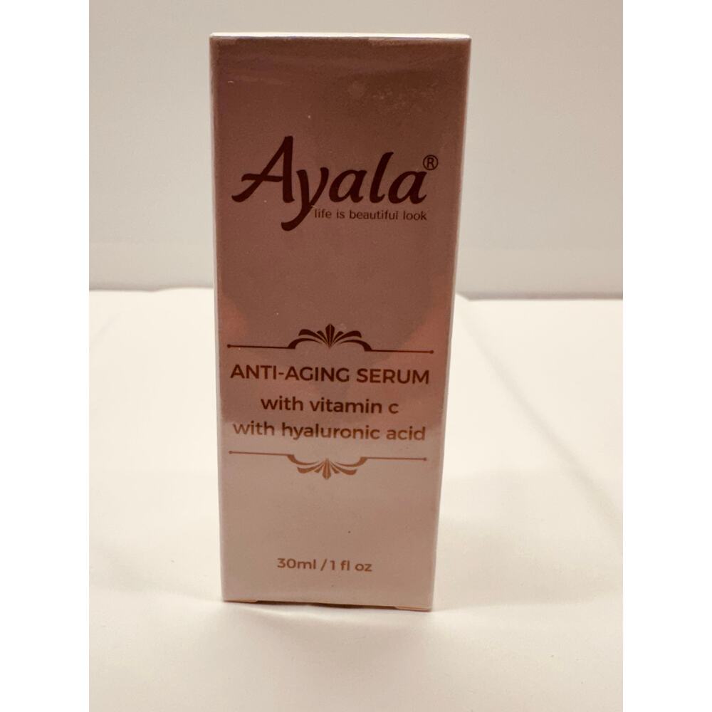Ayala Anti-Aging Serum with Vitamin C and Hyaluronic Acid 1 FL OZ. New Sealed